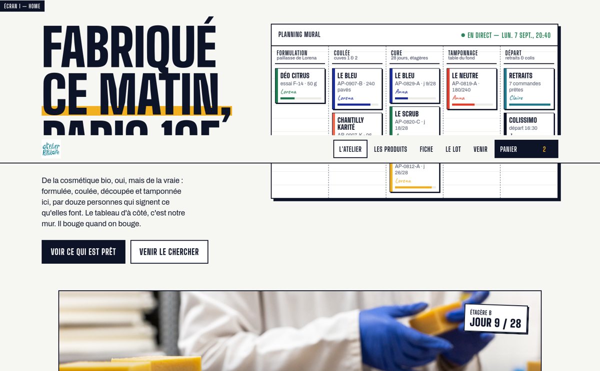 Planche La Manufacture ouverte